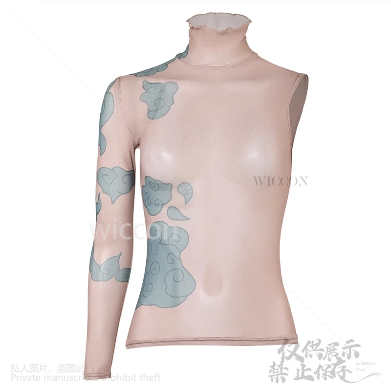 Arcane Jinx Cosplay Anime Game LOL Costume Print Artwork Tight Tattoo Layout Print Suit For Halloween Christmas Customized