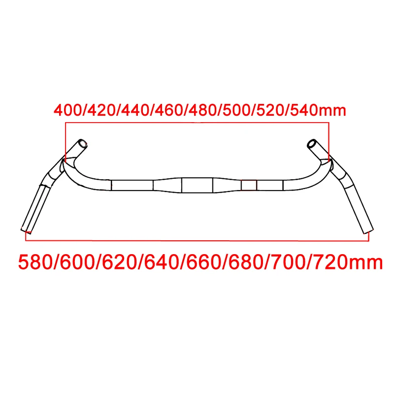 ZNIINO Ohne Logo Neuer Carbon Gravel H Lenker mit Großer Flare-Bar für Cyclocross, Rennrad und MTB, Carbonfaser-Fahrradlenker – Detail 6