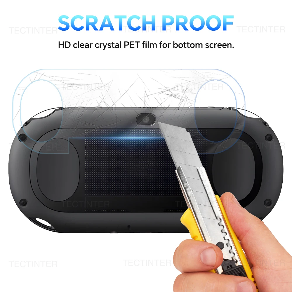 Screen Protector for Sony PS Vita PSV 1000 Front Tempered Glass +Back Clear Full HD Protective film Cover for PSV 2000 Handheld image 5