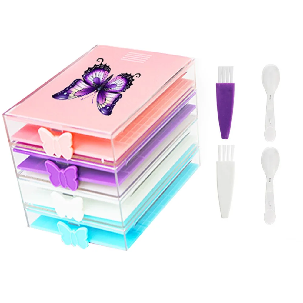 

New Large Diamond Painting Tray with 4/6Pcs Tray For 5D Diamond Painting Accessories Storage Tools