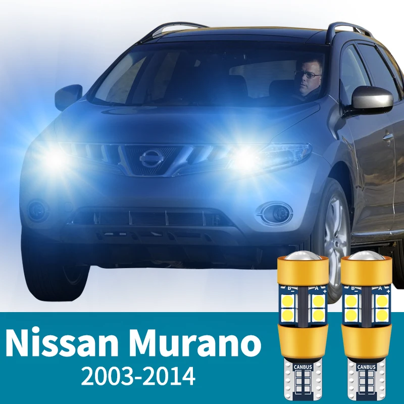 2x LED Parking Light For Nissan Murano 1 2 Z50 Z51 Accessories 2003-2014 2006 2007 2008 2009 2010 2011 2012 2013 Clearance Lamp