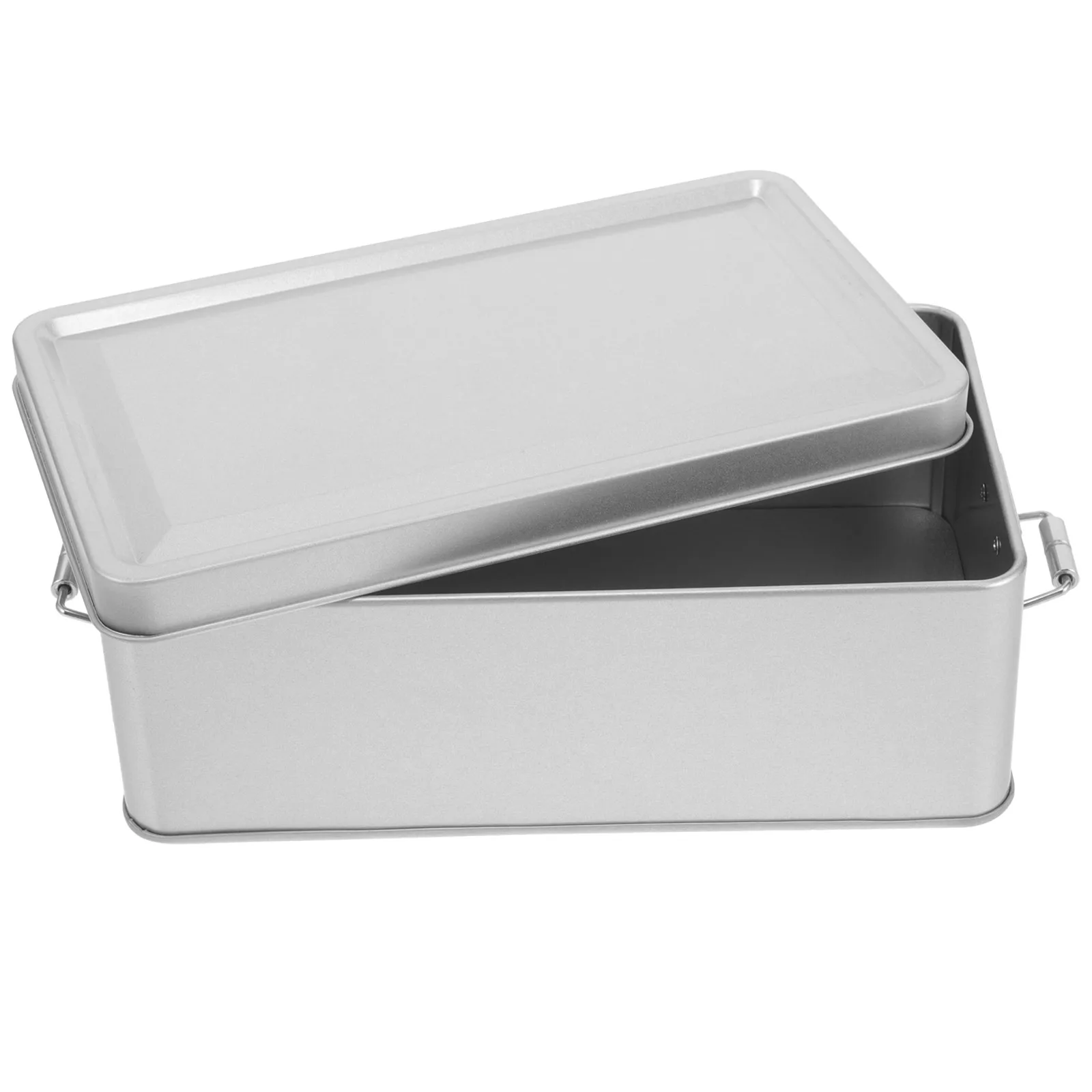 

2pcs Iron Tin Boxes Cookies Packaging Durable Material Vintage Design Cake Storage Holiday Candy Container