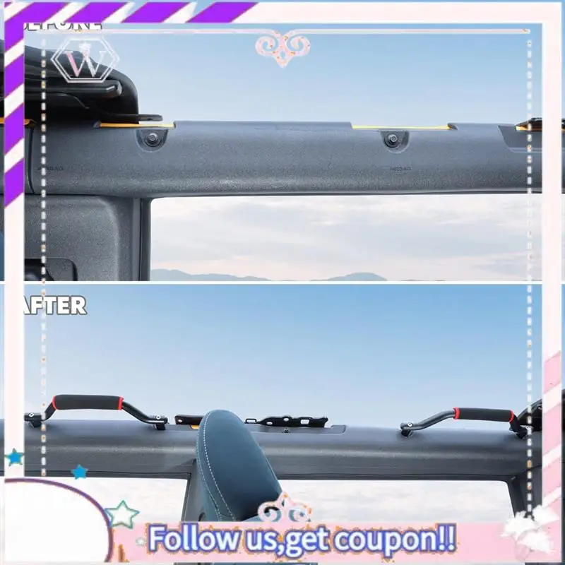 

Portable Front & Rear Top Grab Handles Grab Bar Kit For Ford Bronco 2021 2022 2023 4 Door Interior Replacement