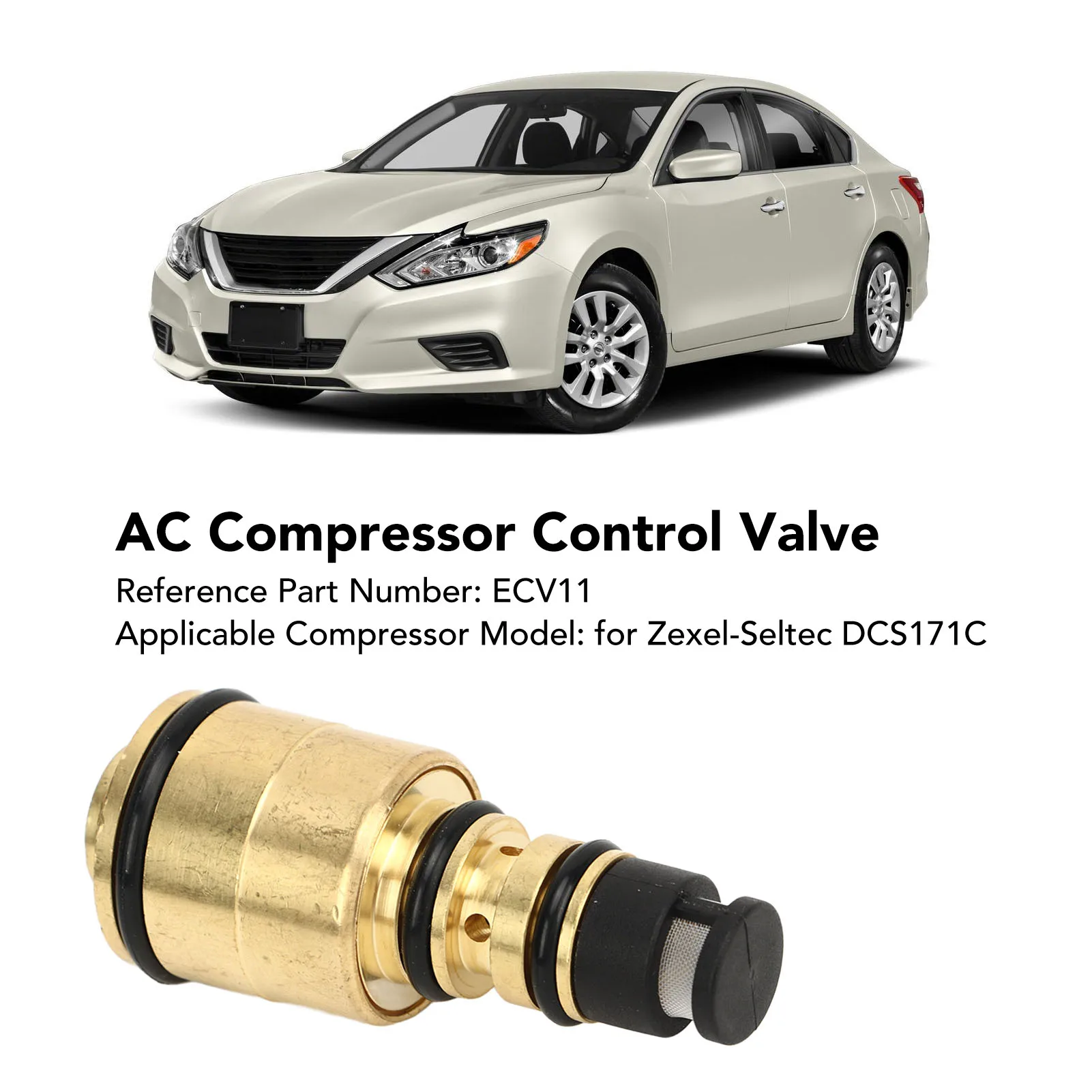 

Механический регулирующий клапан, высокоэффективный регулирующий клапан компрессора переменного тока ECV11, чувствительный профессиональный для двигателя Altima 2,5 литра