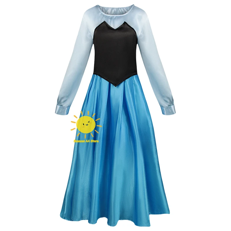 BEAST KINGDOM Disney Ariel Cosplay Costumes The Little Mermaid Blue Princess Dress Corset for Women Ariel Halloween Party Gifts