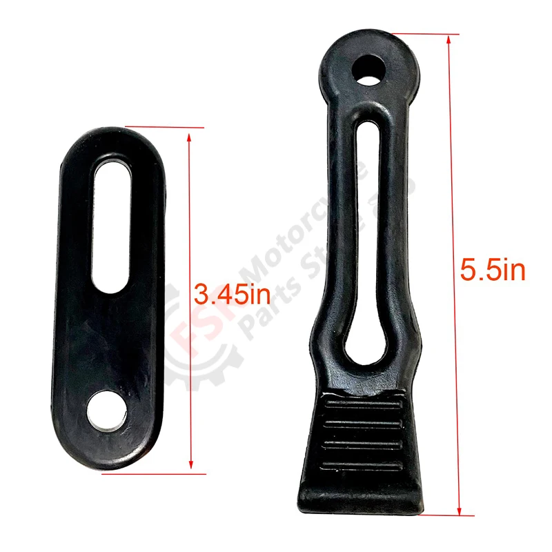 Hisun Hood Pestillo de correa de puerta y correa de puerta compatible con HS400 HS500 HS700 Massimo QLINK Coleman BENNCHE Quad 94053-115-0000 94051-115-0000