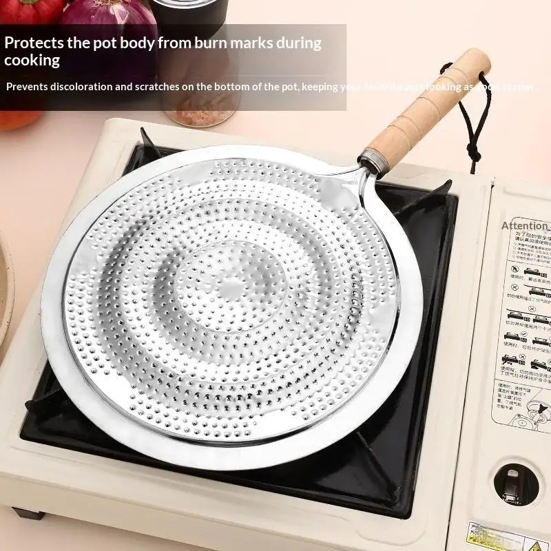 Stainless Steel Heat Diffuser Simmer Plate Thick Flame Guard Reducer for Portable Camping Stove Outdoor Cooking