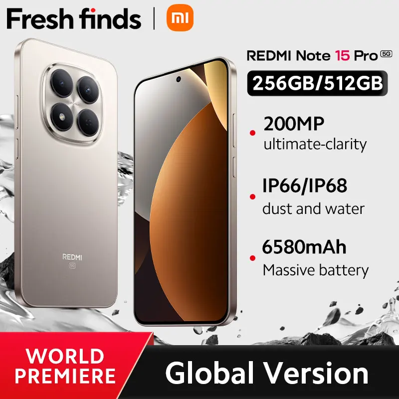 Xiaomi Redmi Note 15 Pro 5G Global Version 200MP main camera 6.83