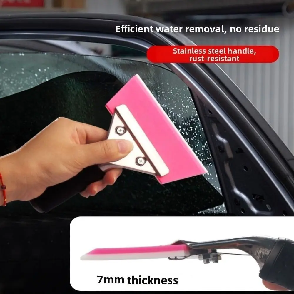 Stainless Steel Handle Car Window Tint Squeegee Replaceable Insert Clip-on Design Vinyl Wrap Squeegee Professional Grade