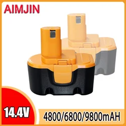 14.4V 4800/6800/9800mAh for Ryobi NI-MH Battery SaftSafety Compatible R10521 RY6201 RY6202 130224010 130224011 130281002 1314702