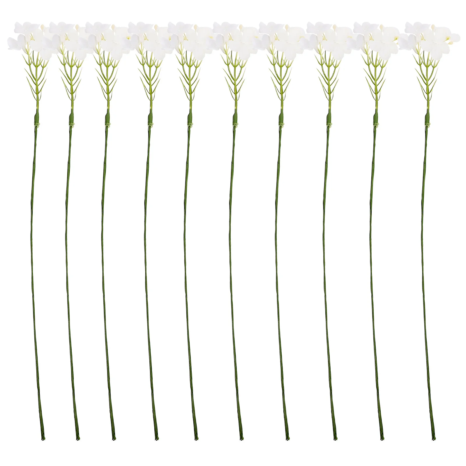 

10Pcs Artificial Greenery Stem Lifelike Faux Plant Spray for Home Office Wedding DIY Bouquet Vase Filler Decoration