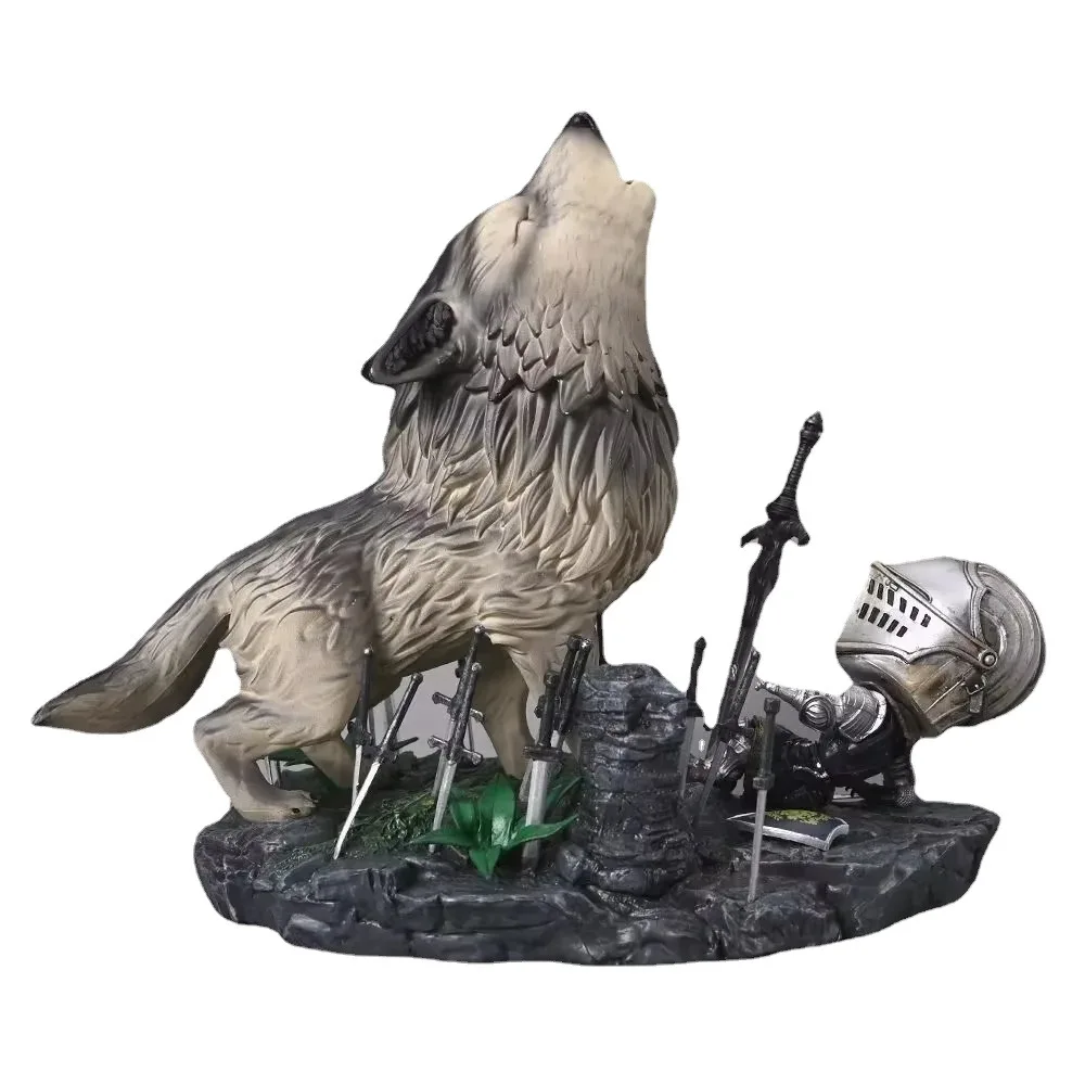 21cm Dark Souls The Great Grey Wolf Sif PVC Collection Model Statue Figure Toy