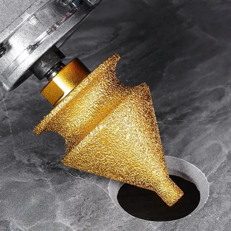 1Pcs Wear-resistant New Design Grinding Wheel Round Shape Enlarged Hole Opener Granite Cutting M10 Adamas Chamfer Drill Bit