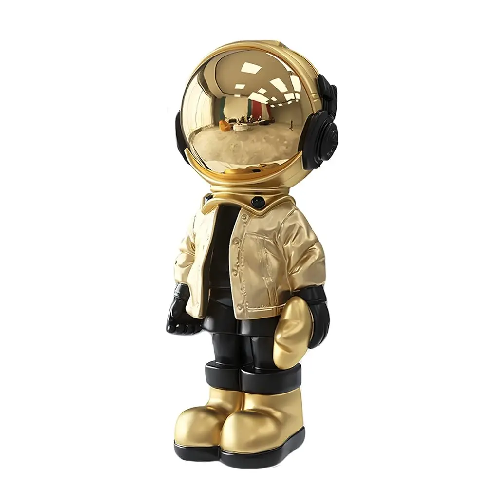 

Astronaut Statues Spaceman Sculpture Polyresin Arts Gifts Gold Figurine Ornament Room Decor For Men,Home And Crafts Desktop