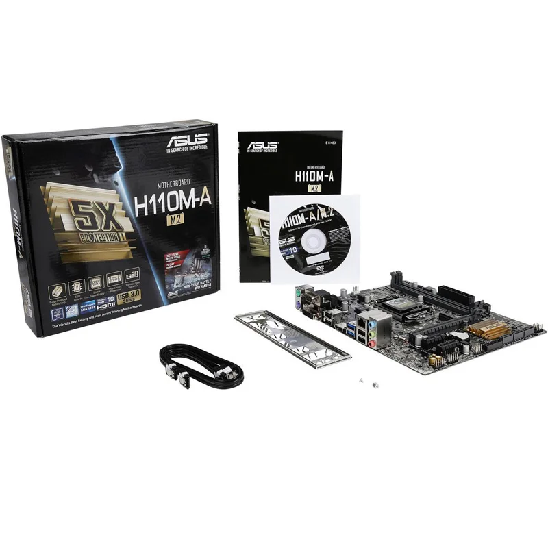 NEW ASUS H110M-A M2 LGA1151 pin desktop computer motherboard M-ATX small board support DDR4