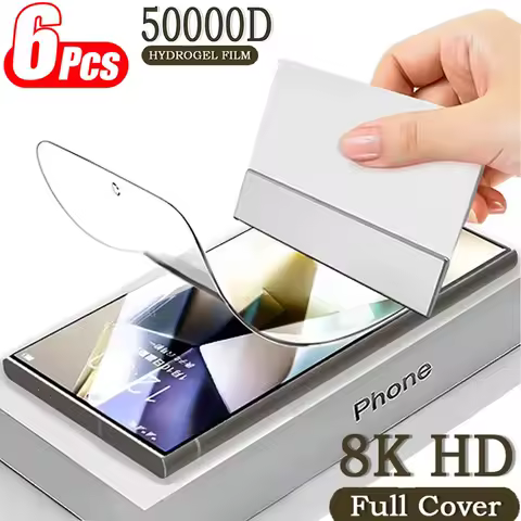 6PCS Hydrogel Film for Samsung Galaxy S23 Plus S22 Ultra S21 S20 FE S8 Screen Protector for Samsung A54 A14 A12 A23 A24 A32 A71