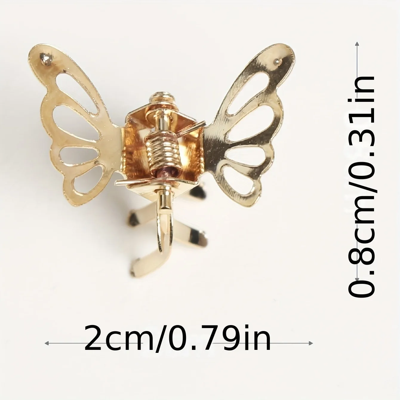 10pcs Mini Hollow Out Butterfly Design Sweet Hair Clip Retro Bangs Fixed Clip Decoration Hair Grasping For Women And Girls