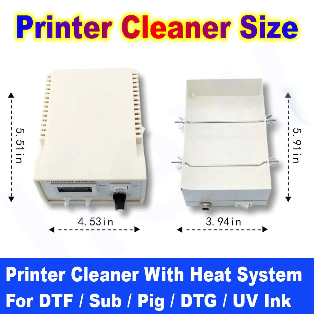

Printhead Cleaning Solution Washer Cleaner Heating Machine Clean Kit For Epson Head XP600 i3200 i1600 L1800 L805 DX6 DTF Remove