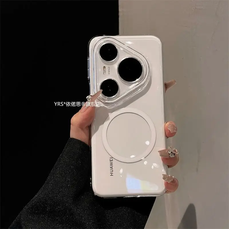 Para Huawei Pura 80 70 Ultra Funda nueva Funda magnética transparente para PC para Huawei Pura80 70 Pro Plus Funda a prueba de golpes