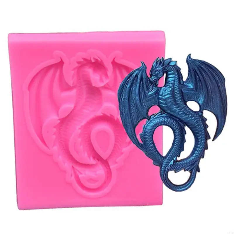 RECTANGLE CINET DRAGON FAMIGLIA TEESTANZA PENDANTE MOLDA PER TAG BAGGI DA DAY N2UD
