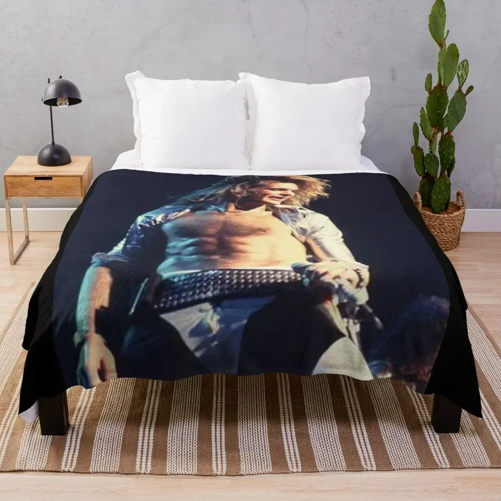 

Sexy David Lee Roth Throw Blanket Easy Care Comfortable Blanket for Couch