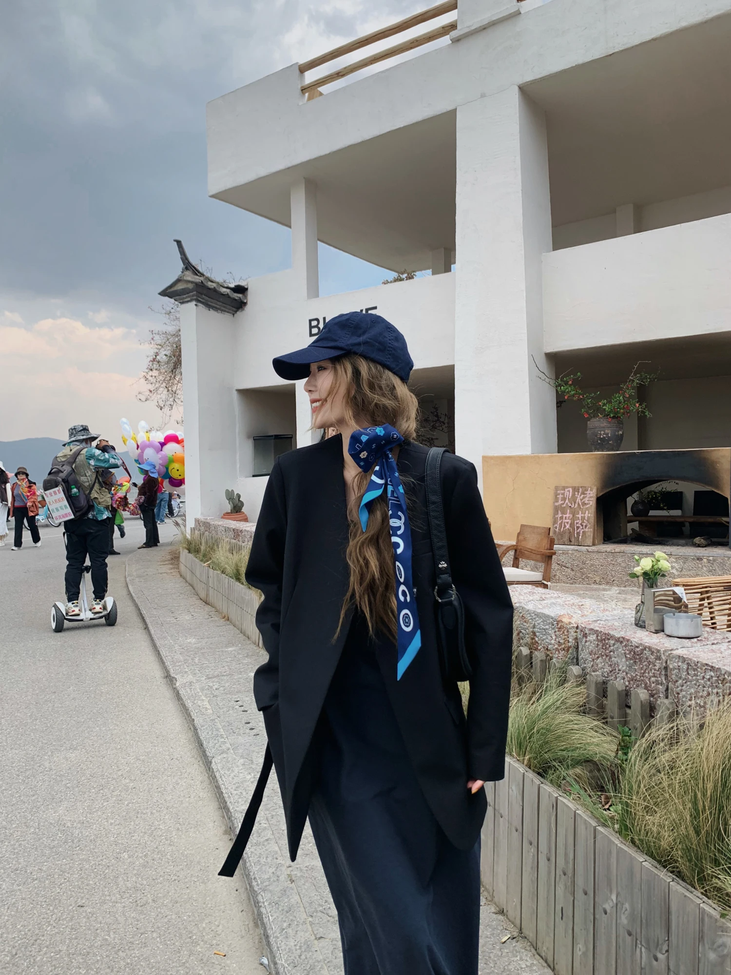 Slim Fit Waist Cinched Svel Jaet Loose Sle V-Ne Coat Casual Polyester Fiber Pure Color Faionable Quali