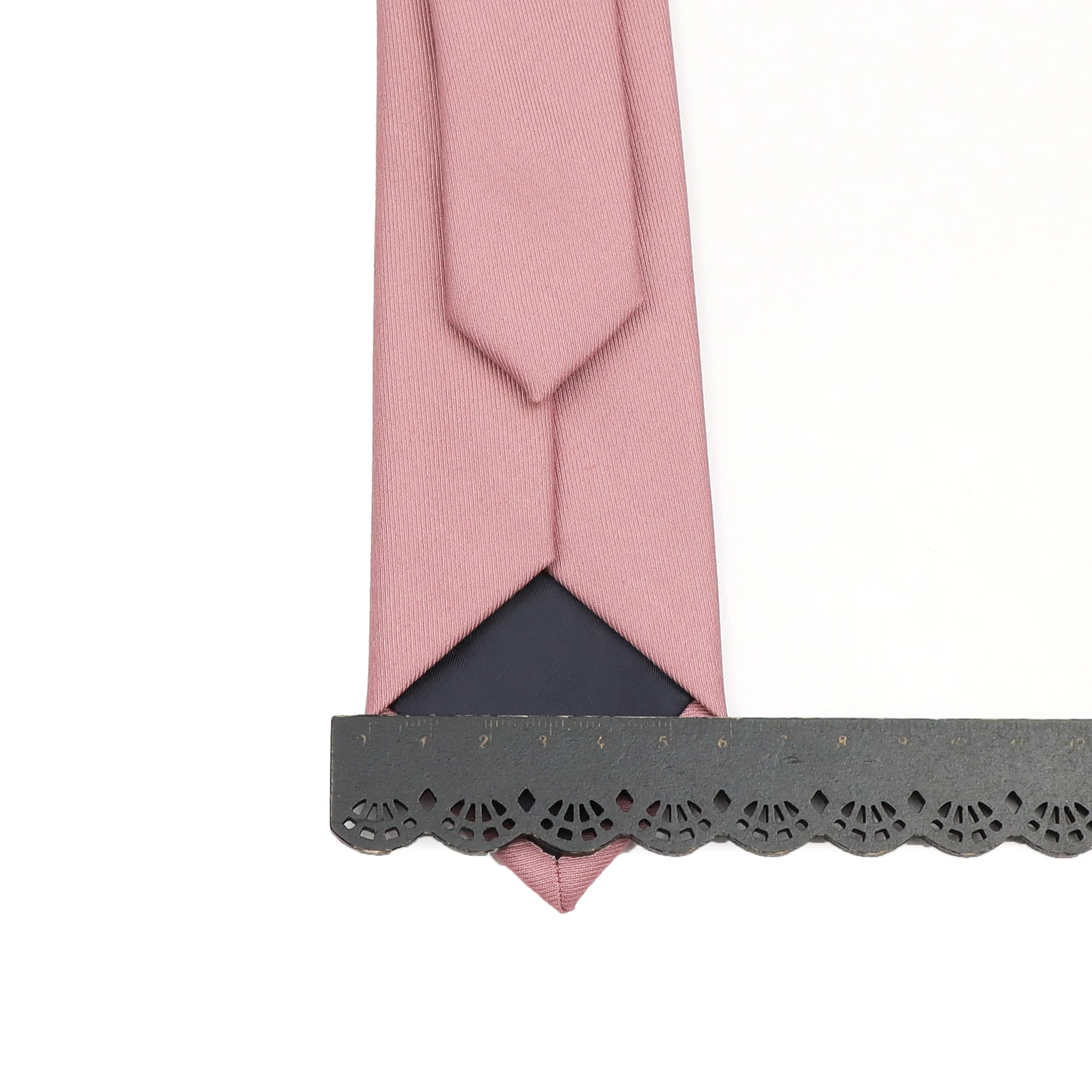 Mens Ties Classic Cotton Handmade Skinny Grey Pink Soild Color Neckties 6cm Narrow Collar Slim Cashmere Casual Tie Man Accessori