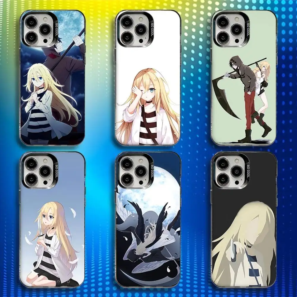 

Phone Case For iPhone 17,16,15,14,13,12,X,8,Pro,Max,Plus,E,SE4,Air,Mini IMD Matte Anime A-Angel of Death Black
