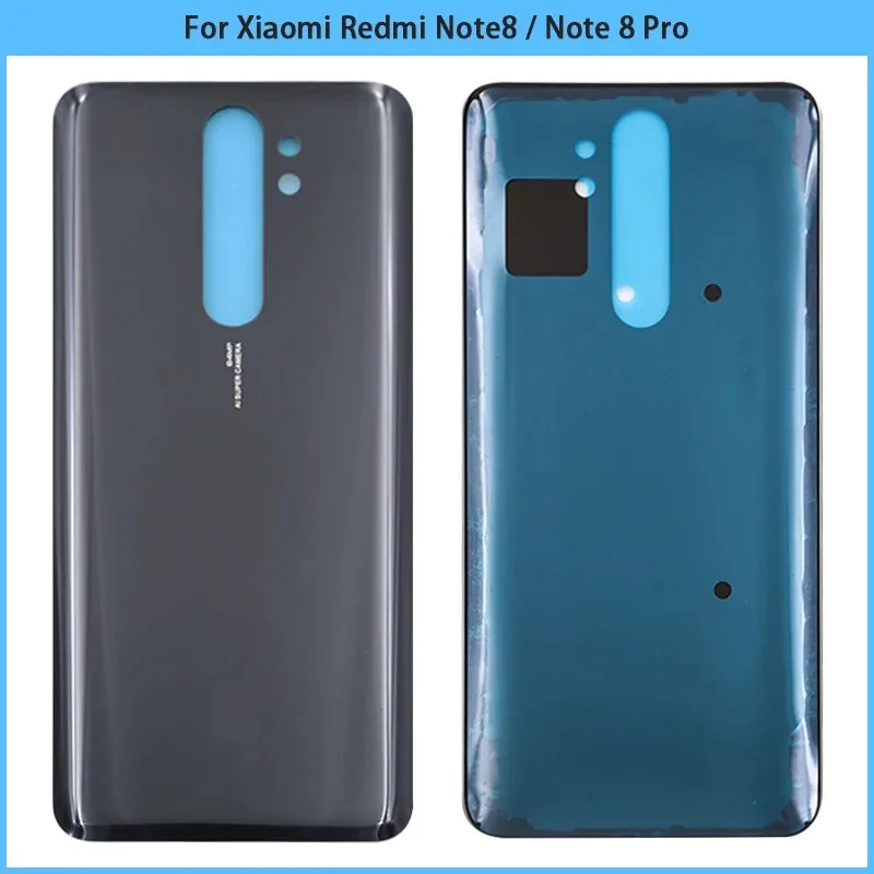 New For Xiaomi Redmi Note8 Note 8 Pro Battery Back Cover 3D Glass Panel For Redmi Note 8 Rear Door Housing Case Adhesive Replace