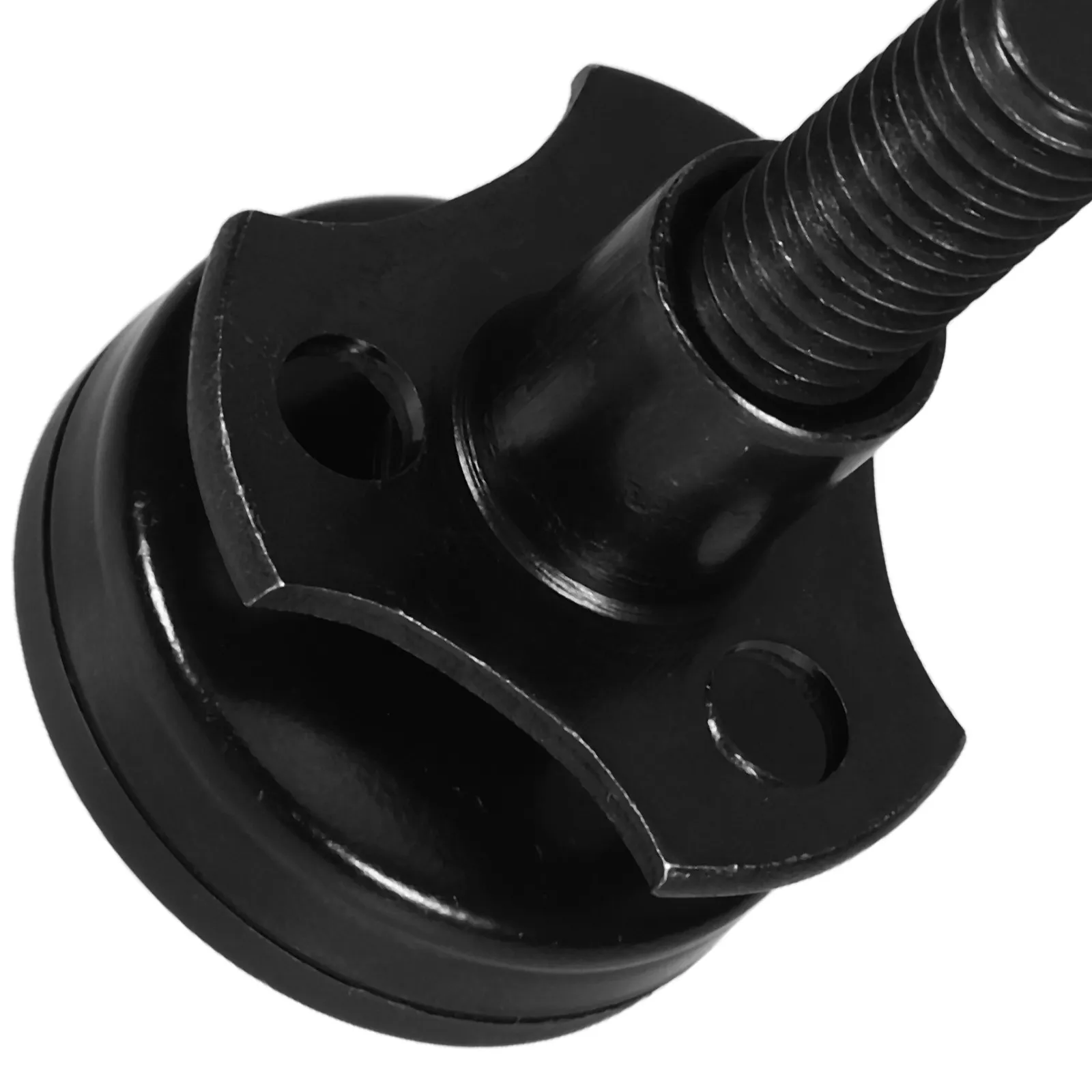 1Set Furniture Levelers Adjustable Height Heavy Duty Triangular Nut Threaded Screw 38-16 Thread Black Stable Support Table Chair