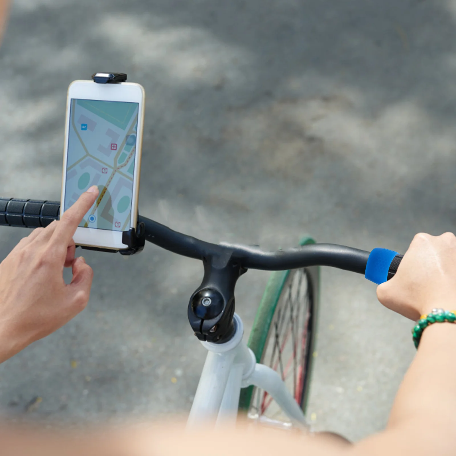 

2Pcs Bicycle Handlebar Fixing O-Rings Non-Slip Silicone Retaining Loops Road Bike Handle Grip Tape Sleeve Organizer