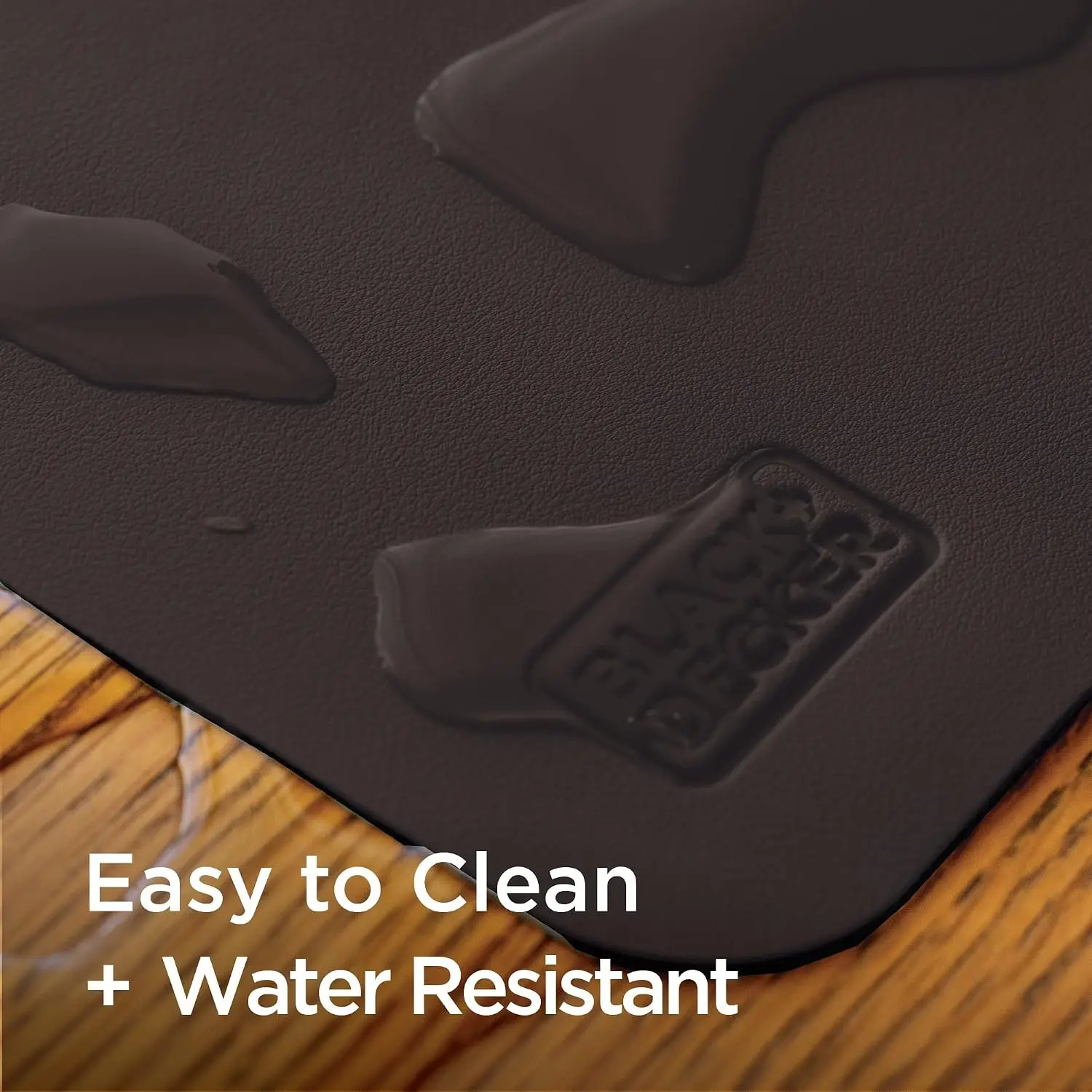 Faux Leather Desk Mat for Keyboard and Mouse - Office Desk Accessories - Protective Desk Pad for Gaming, Work from Home - Desk view 5