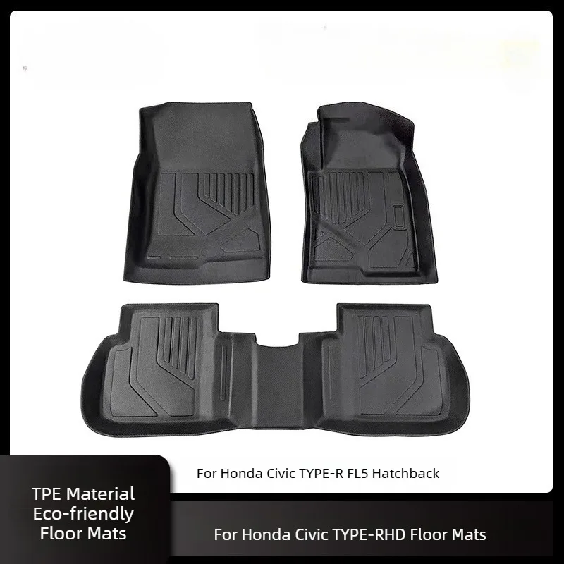 

Водонепроницаемые коврики/покрытия для пола для Honda Civic MK11 Civic FE Sedan/TYPE-R FL5 Hatchback 2021-2026 годов выпуска, праворульные.