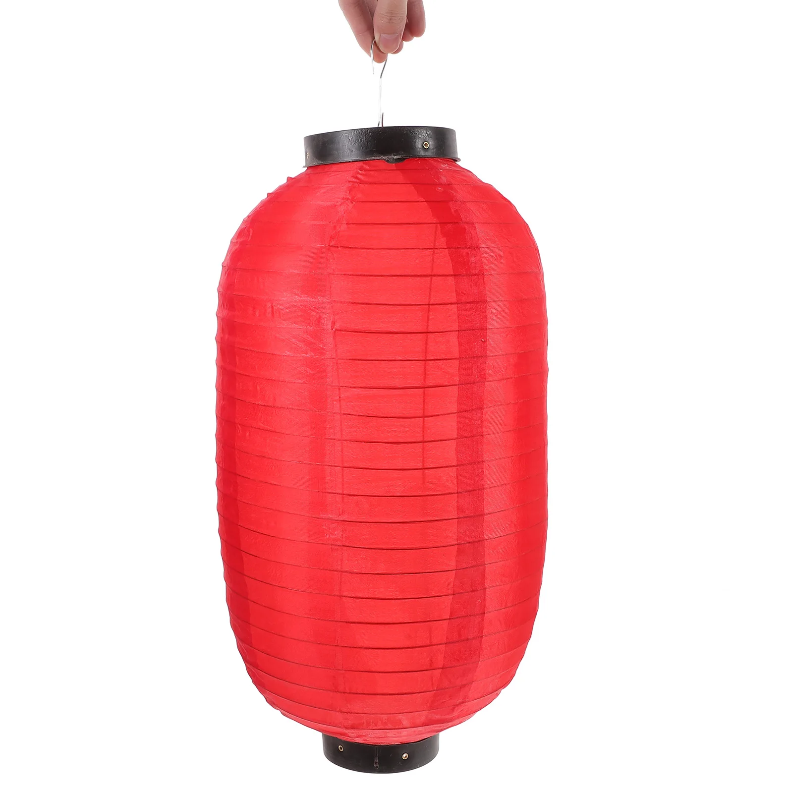 2pcs 45X25CM Red Japanese Style Waterproof Silk Lanterns 10 Inch Foldable Decorative Home Restaurant Party Festivals