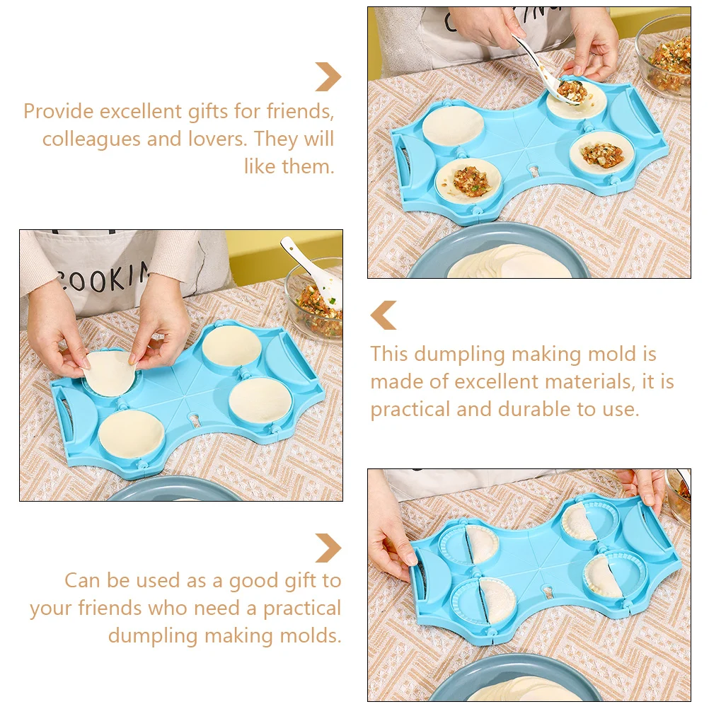

4pcs Manual Molds Pp Press Kitchen Tools For Home Use Simple Making Tool Plastic Dumpling Makers Wrapper Molds For
