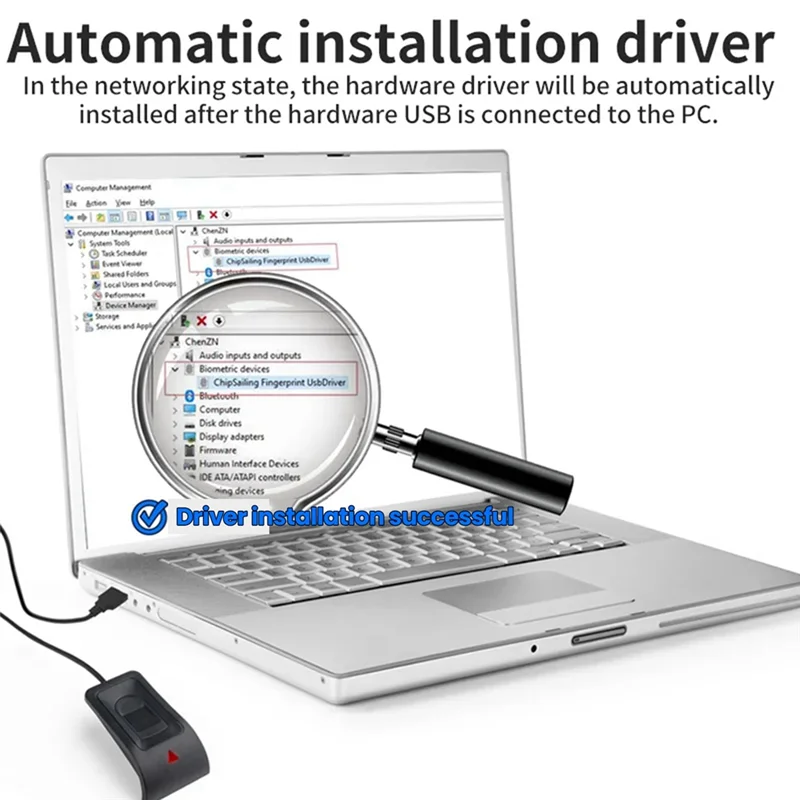 قارئ USB لبصمات الأصابع البيومترية لجهاز Win10/11 - تسجيل الدخول الآمن مع Hello Biometrics-AAAE