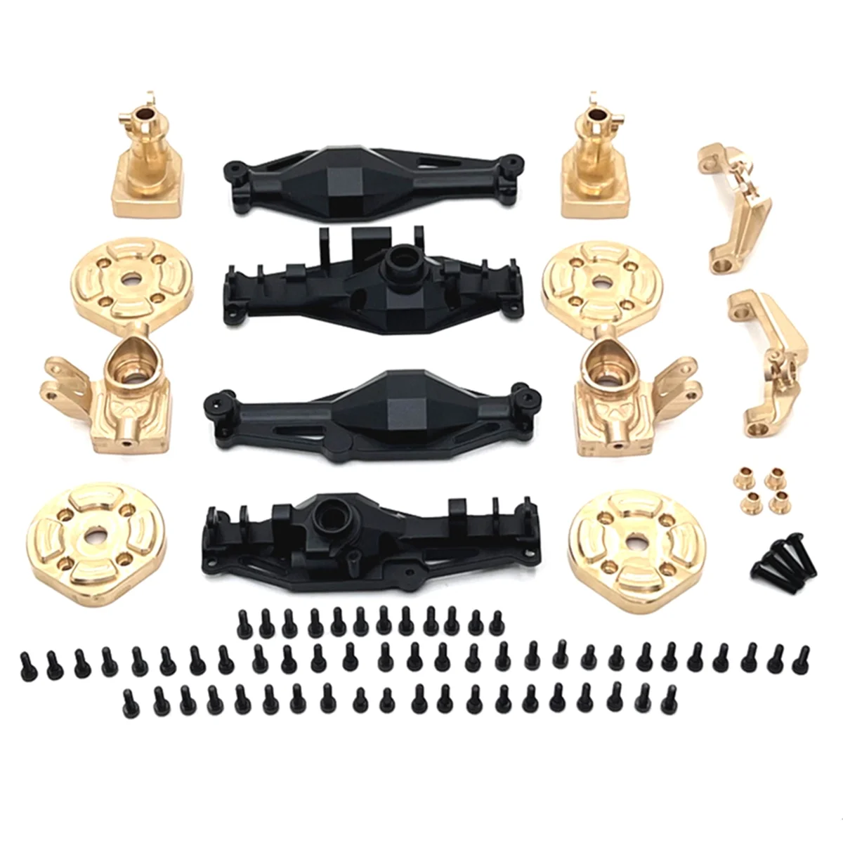

Hot sale RC Car Upgrade Front and Rear Axle Housing Brass Cup C Bridge Cover Kit for 1/12 H12Y H12Y+ RC Car Accessories Black