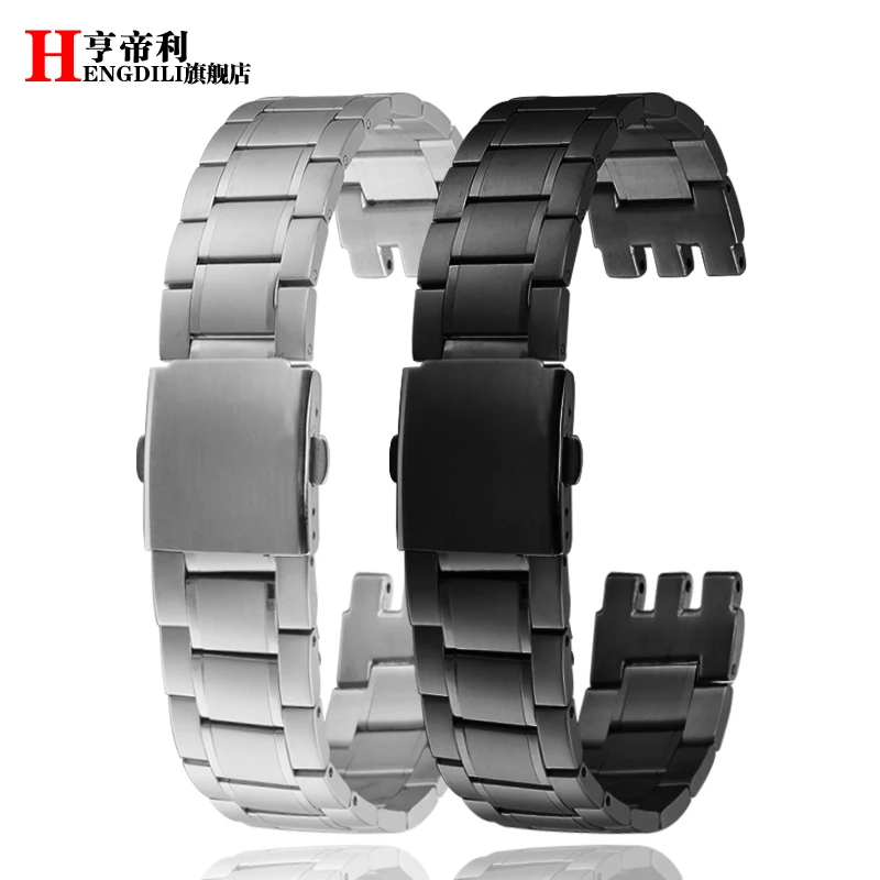 19mm 21mm Watch Accessories For Swatch YCS YAS YGS YVS400 YVS451 YVB404 Strap Solid Stainless Steel Watchband Men Metal Bracelet