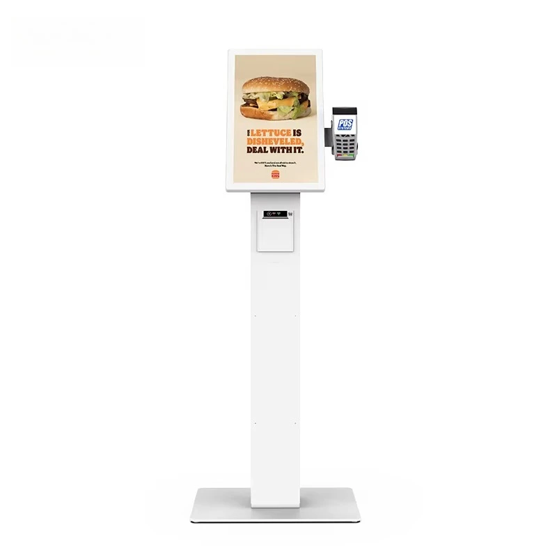 Restaurant Automatic Kiosk Touch Screen Unattended Self Ordering Self Service Payment Kiosk With Android 80mm Printer From Refee