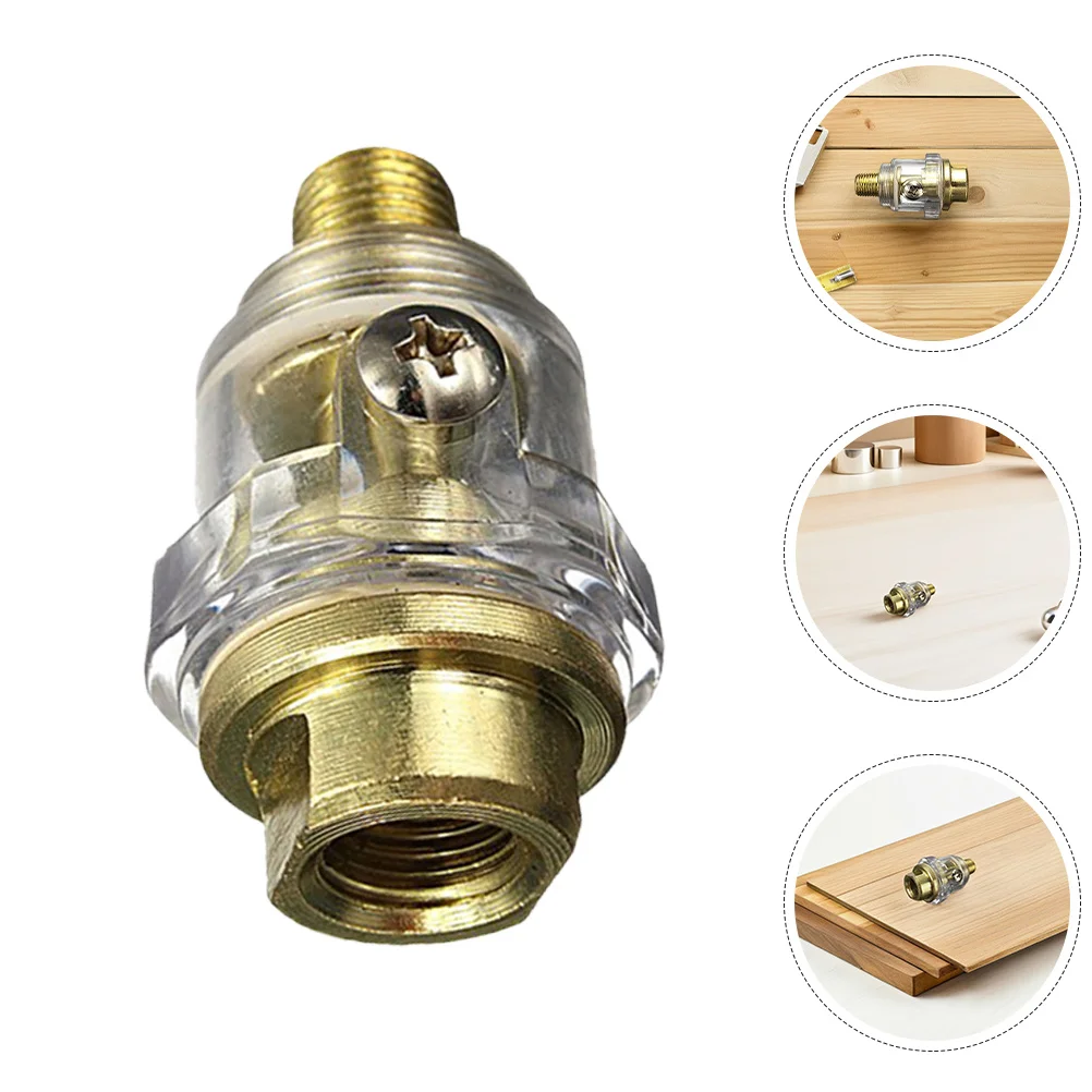 

4Pcs Pneumatic Mini in-Line Oiler Compact Air Tool Lubricator Lightweight Aluminium Quick Connect Workshop Oil Injector
