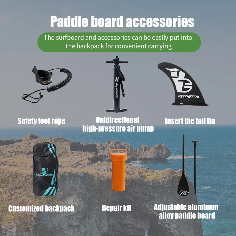 حجم مخصص قابل للنفخ SUP - لوح ركوب الأمواج المتين لجميع الأعمار #2