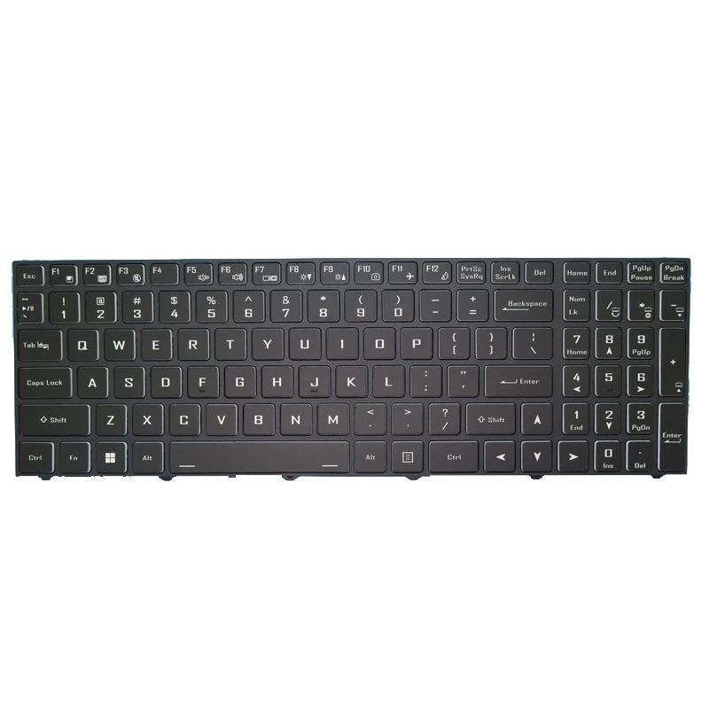 

Клавиатура ноутбука для Level51 SPECTRA PC50HS PC50DN2, США, без пленки с подсветкой, с рамкой, новая черная