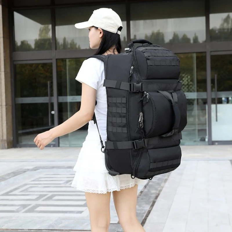 

Foldable gym bag with wheels，Multifunctional Sports Travel Backpack，Unisex，Travel and fitness carry-on luggage