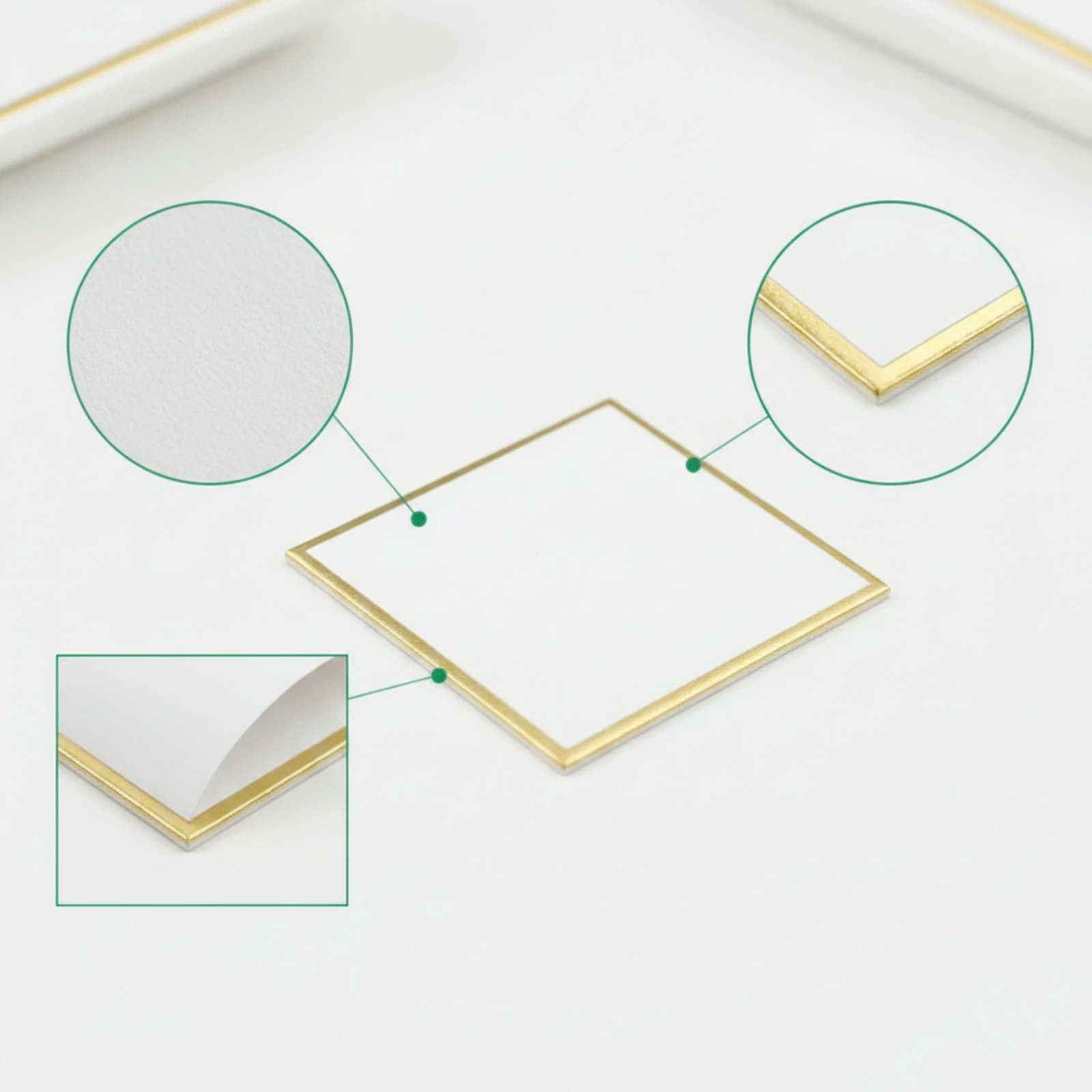 5 Pieces Shikishi Board with Gold Border Multipurpose Artist Signature Board Stationery Sturdy for Artists, Autographs