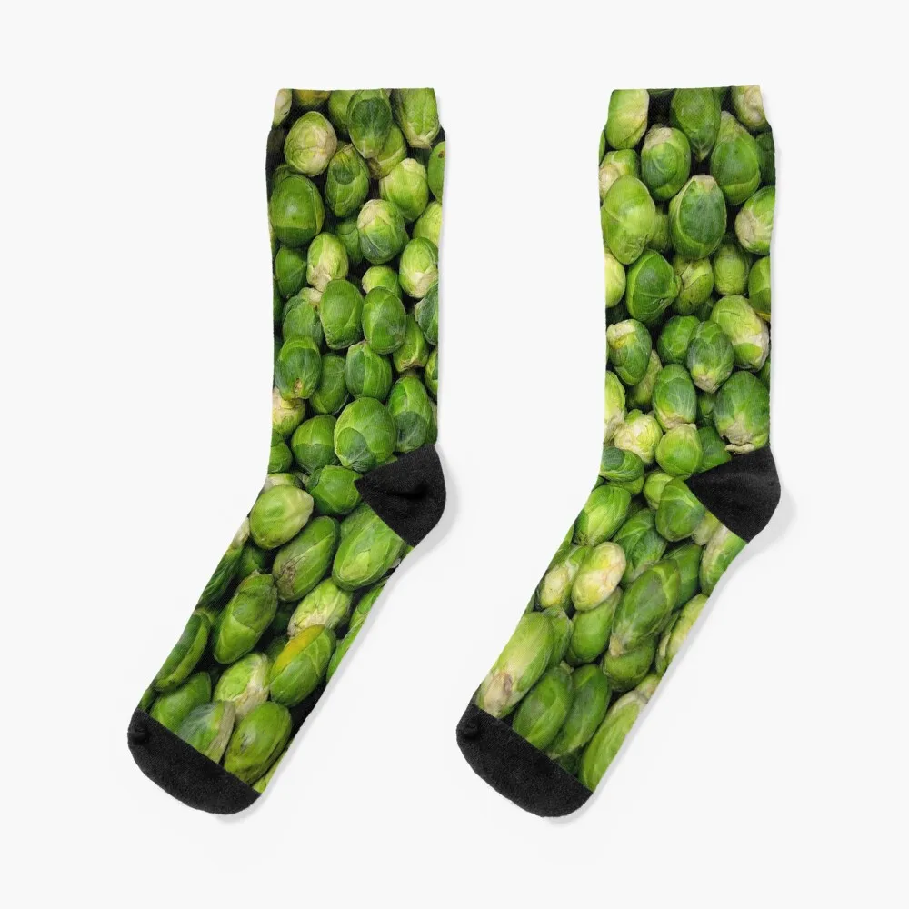 Brussels Sprouts Novelty Socks loose floral happy Socks Men's Women's