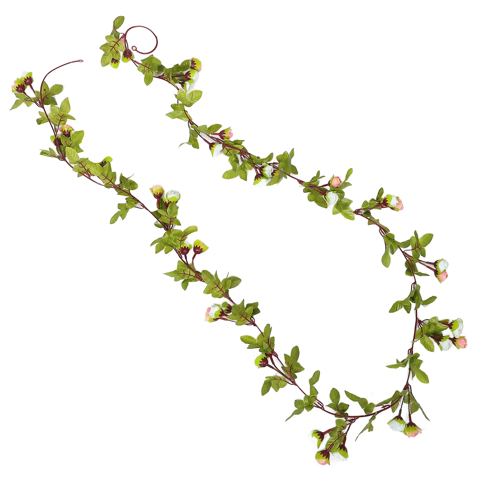 

Artificial Rose Vine Garland Decor Plastic Flowers Vines Home Wall Decor Indoor Outdoor Wreath Autumn Leaves Flower Background