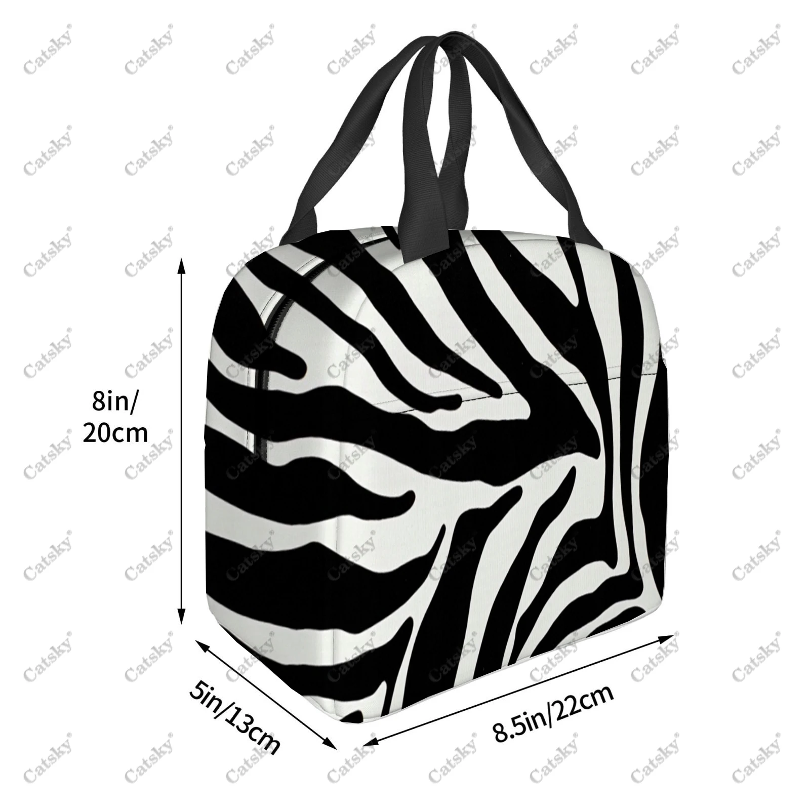 Bolsa de almuerzo portátil con estampado de leopardo, papel de aluminio grueso, bolsa de comida aislada, bolsas de mano impermeables