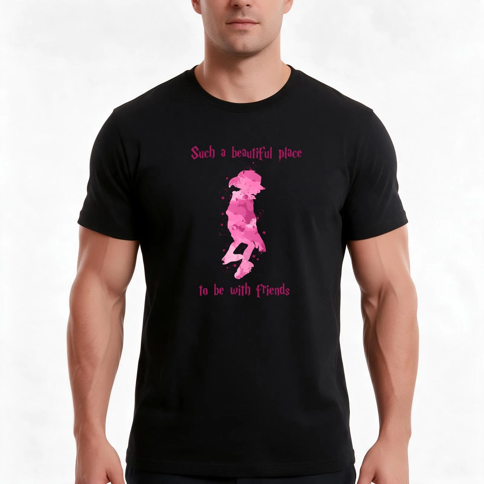 Such a beautiful place - Dobby T-Shirt, Summer Casual Cotton Tee, Oversized Streetwear Tops, Vintage Graphic Print, 100% Cotton