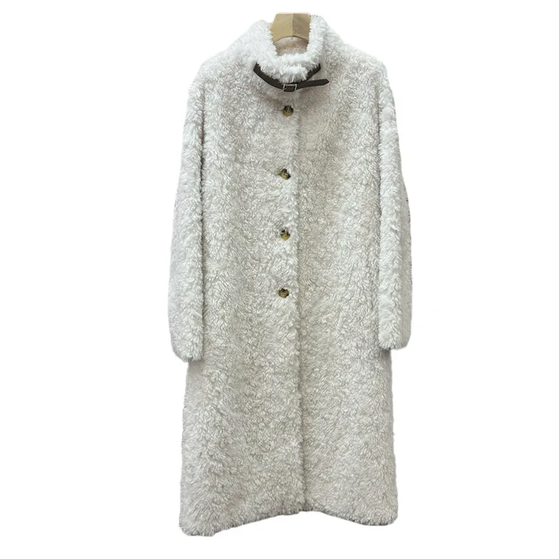 Women's Winter Wool Coats Fashion Teddy Short Coats Thick Warm Long Sleeve Stand Collar Outerwear