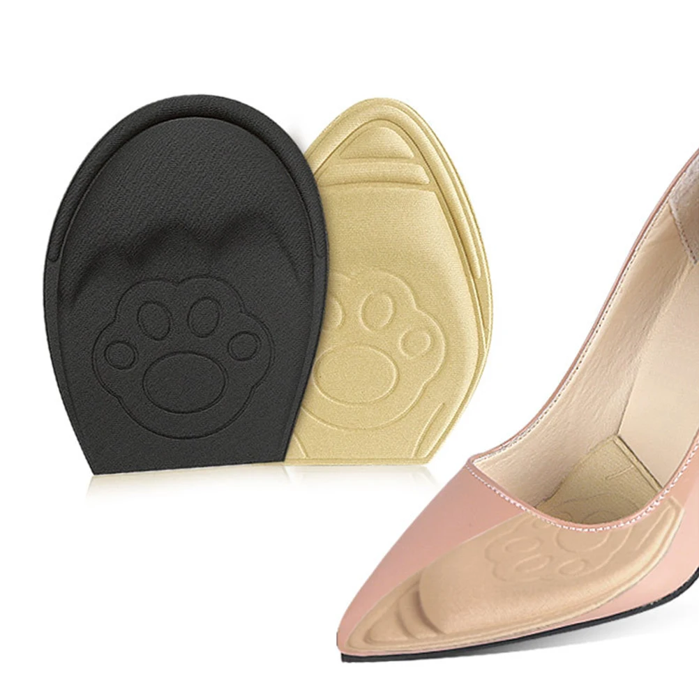 

4Pairs Forefoot Half Size Pad Insoles Adhesive Metatarsal Cushions Knitted Fabric Ball Men Women AntiSlip FootCare Tools Shoe